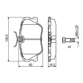 BOSCH Sada brzdových platničiek   0 986 469 410_thumb5