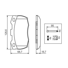 BOSCH Sada brzdových platničiek   0 986 494 291_thumb7