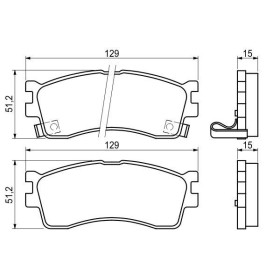 BOSCH Sada brzdových platničiek   0 986 494 144_thumb5