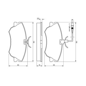 BOSCH Sada brzdových platničiek   0 986 424 451_thumb5