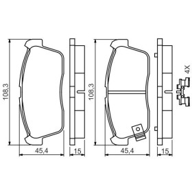 BOSCH Sada brzdových platničiek   0 986 494 618_thumb7