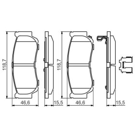 BOSCH Sada brzdových platničiek   0 986 494 628_thumb7