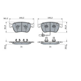 BOSCH Sada brzdových platničiek   0 986 424 397_thumb7