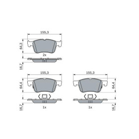 BOSCH Sada brzdových platničiek   0 986 424 885_thumb5