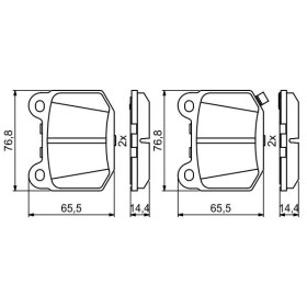 BOSCH Sada brzdových platničiek   0 986 494 865_thumb7