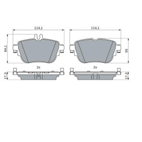 BOSCH Sada brzdových platničiek   0 986 424 845_thumb7