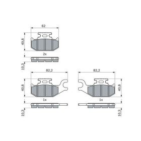 BOSCH Sada brzdových platničiek   0 986 424 293_thumb5