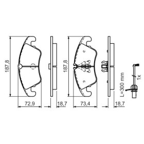 BOSCH Sada brzdových platničiek   0 986 494 456_thumb7