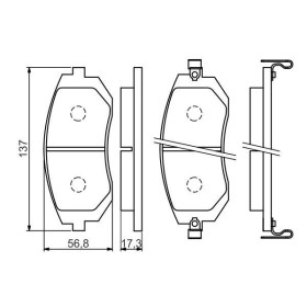 BOSCH Sada brzdových platničiek   0 986 494 558_thumb5