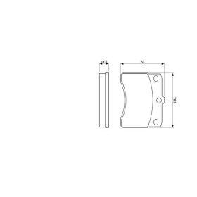 BOSCH Sada brzdových platničiek   0 986 424 099_thumb5