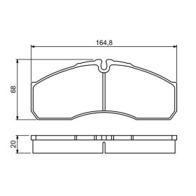 BOSCH Sada brzdových platničiek   0 986 494 266_thumb7