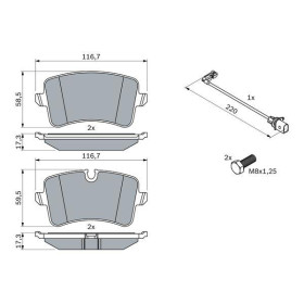 BOSCH Sada brzdových platničiek   0 986 494 488_thumb5