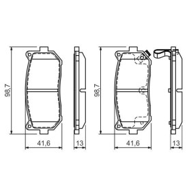 BOSCH Sada brzdových platničiek   0 986 424 693_thumb5