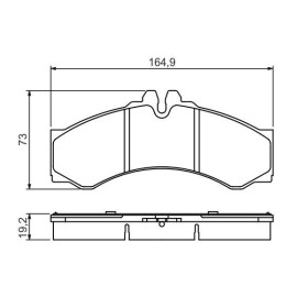 BOSCH Sada brzdových platničiek   0 986 424 832_thumb5