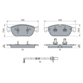 BOSCH Sada brzdových platničiek   0 986 494 987_thumb5