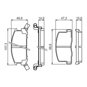 BOSCH Sada brzdových platničiek   0 986 494 412_thumb5