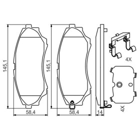 BOSCH Sada brzdových platničiek   0 986 494 587_thumb7