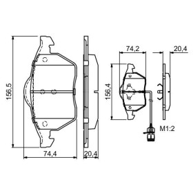 BOSCH Sada brzdových platničiek   0 986 460 937_thumb5