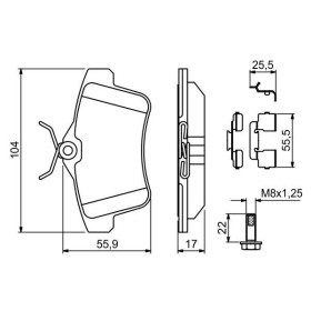 BOSCH Sada brzdových platničiek   0 986 494 640_thumb7