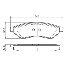 BOSCH Sada brzdových platničiek   0 986 494 172_thumb5