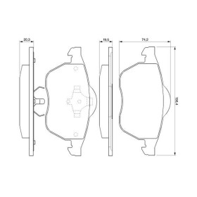 BOSCH Sada brzdových platničiek   0 986 424 460_thumb7