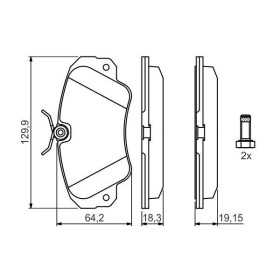 BOSCH Sada brzdových platničiek   0 986 460 939_thumb5