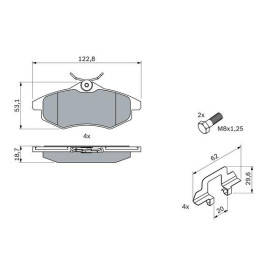 BOSCH Sada brzdových platničiek   0 986 494 262_thumb7