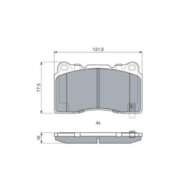 BOSCH Sada brzdových platničiek   0 986 424 852_thumb5