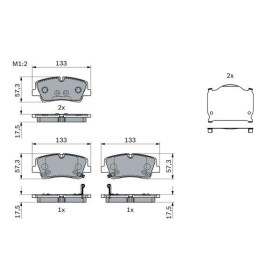 BOSCH Sada brzdových platničiek, kotúč. brzda   0 986 424 430_thumb7