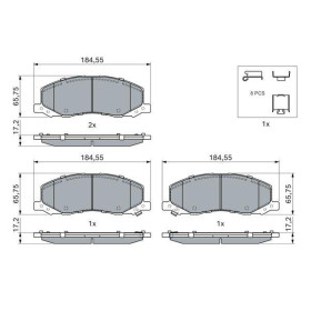 BOSCH Sada brzdových platničiek   0 986 494 298_thumb7