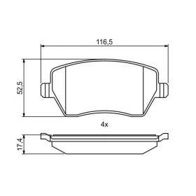 BOSCH Sada brzdových platničiek   0 986 494 856_thumb7