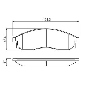 BOSCH Sada brzdových platničiek   0 986 424 340_thumb7