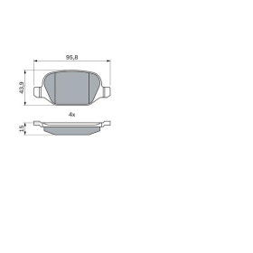 BOSCH Sada brzdových platničiek   0 986 424 553_thumb7