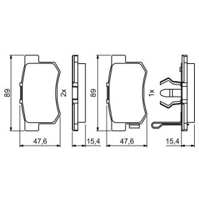 BOSCH Sada brzdových platničiek   0 986 494 233_thumb7