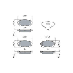 BOSCH Sada brzdových platničiek   0 986 424 898_thumb5