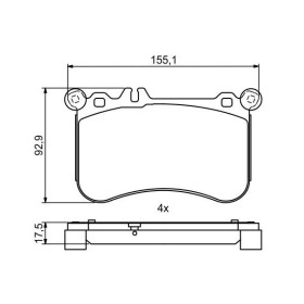 BOSCH Sada brzdových platničiek   0 986 494 780_thumb7