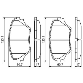 BOSCH Sada brzdových platničiek   0 986 424 719_thumb5