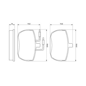 BOSCH Sada brzdových platničiek   0 986 467 590_thumb5