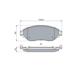 BOSCH Sada brzdových platničiek   0 986 494 817_thumb7