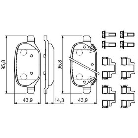 BOSCH Sada brzdových platničiek   0 986 494 935_thumb7