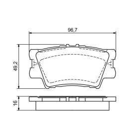 BOSCH Sada brzdových platničiek   0 986 494 154_thumb5