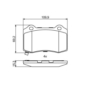 BOSCH Sada brzdových platničiek   0 986 494 708_thumb7