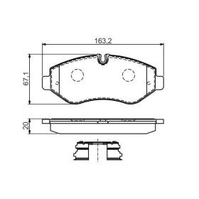 BOSCH Sada brzdových platničiek   0 986 494 582_thumb7