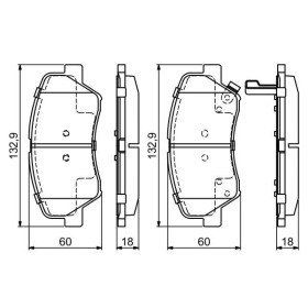 BOSCH Sada brzdových platničiek   0 986 494 691_thumb7