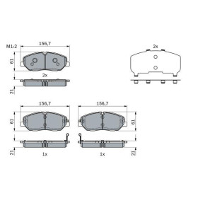 BOSCH Sada brzdových platničiek, kotúč. brzda   0 986 424 395_thumb7