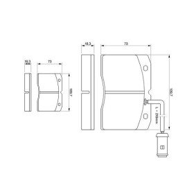 BOSCH Sada brzdových platničiek   0 986 424 144_thumb5