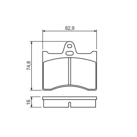 BOSCH Sada brzdových platničiek   0 986 463 890_thumb5