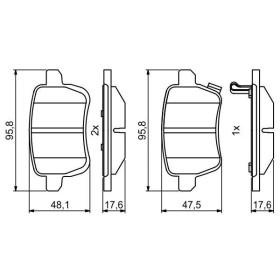 BOSCH Sada brzdových platničiek   0 986 494 802_thumb7