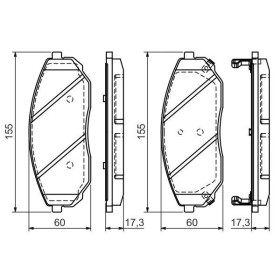 BOSCH Sada brzdových platničiek   0 986 494 884_thumb13