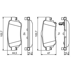 BOSCH Sada brzdových platničiek   0 986 494 816_thumb7